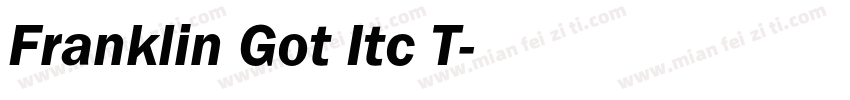 Franklin Got Itc T字体转换